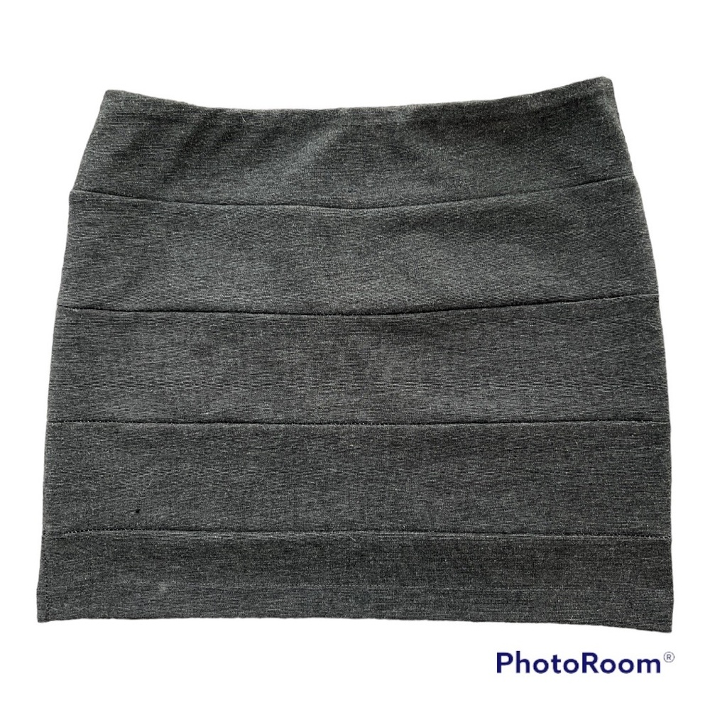 Charcoal mini skirt - small